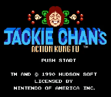 Jackie Chan's Action Kung Fu (USA) screen shot title